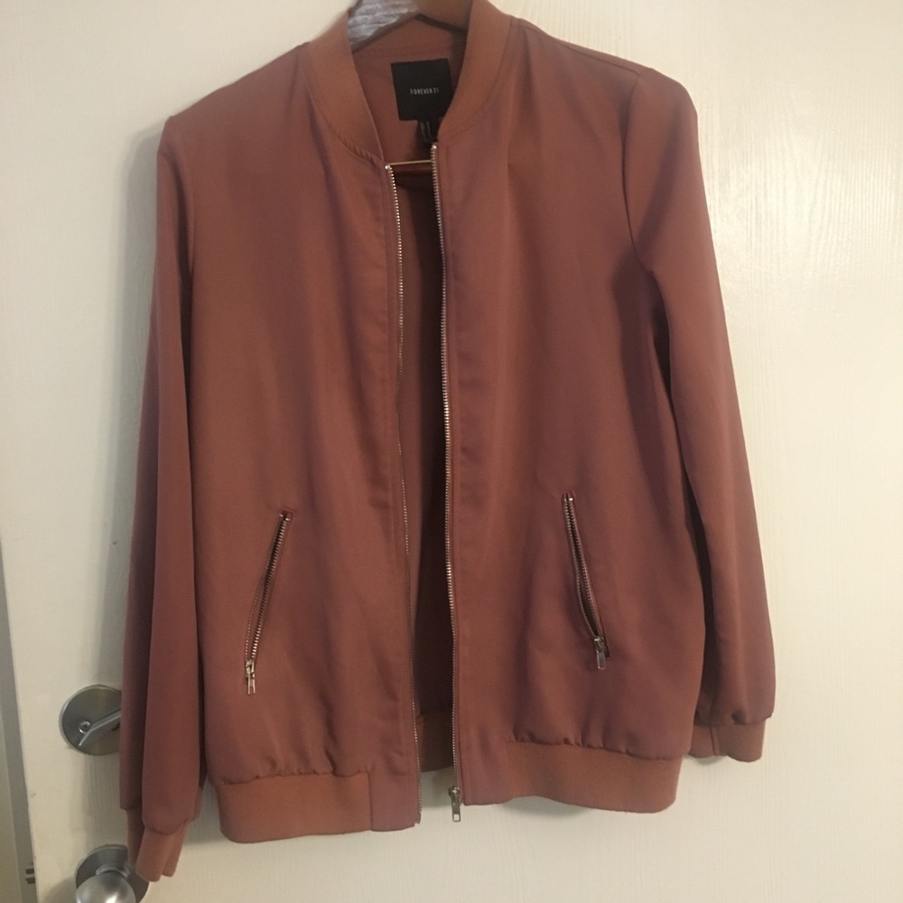 ⚡️MAUVE PINK LIGHT BOMBER JACKET⚡️